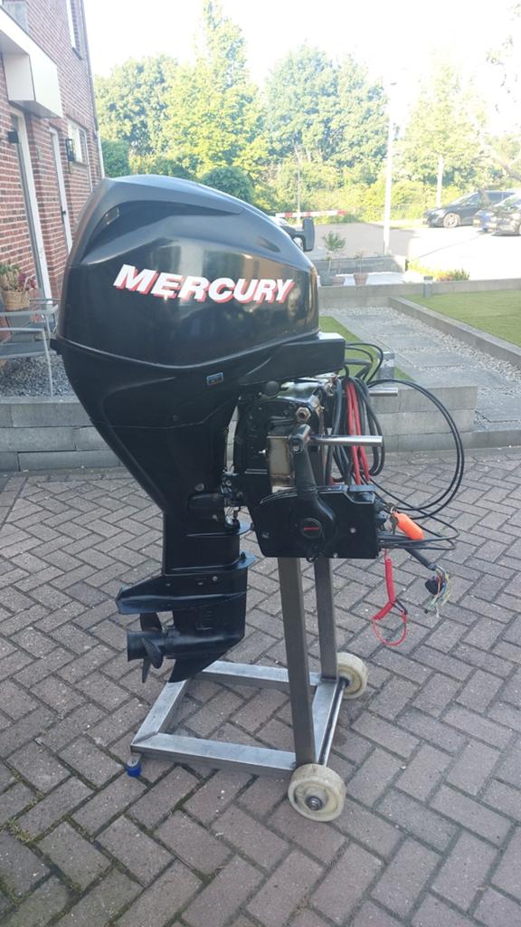 Nette 2010  Mercury 25 pk EFI lang  met afstandbediening ., Ophalen, Gebruikt, Elektrische start, 30 pk of meer