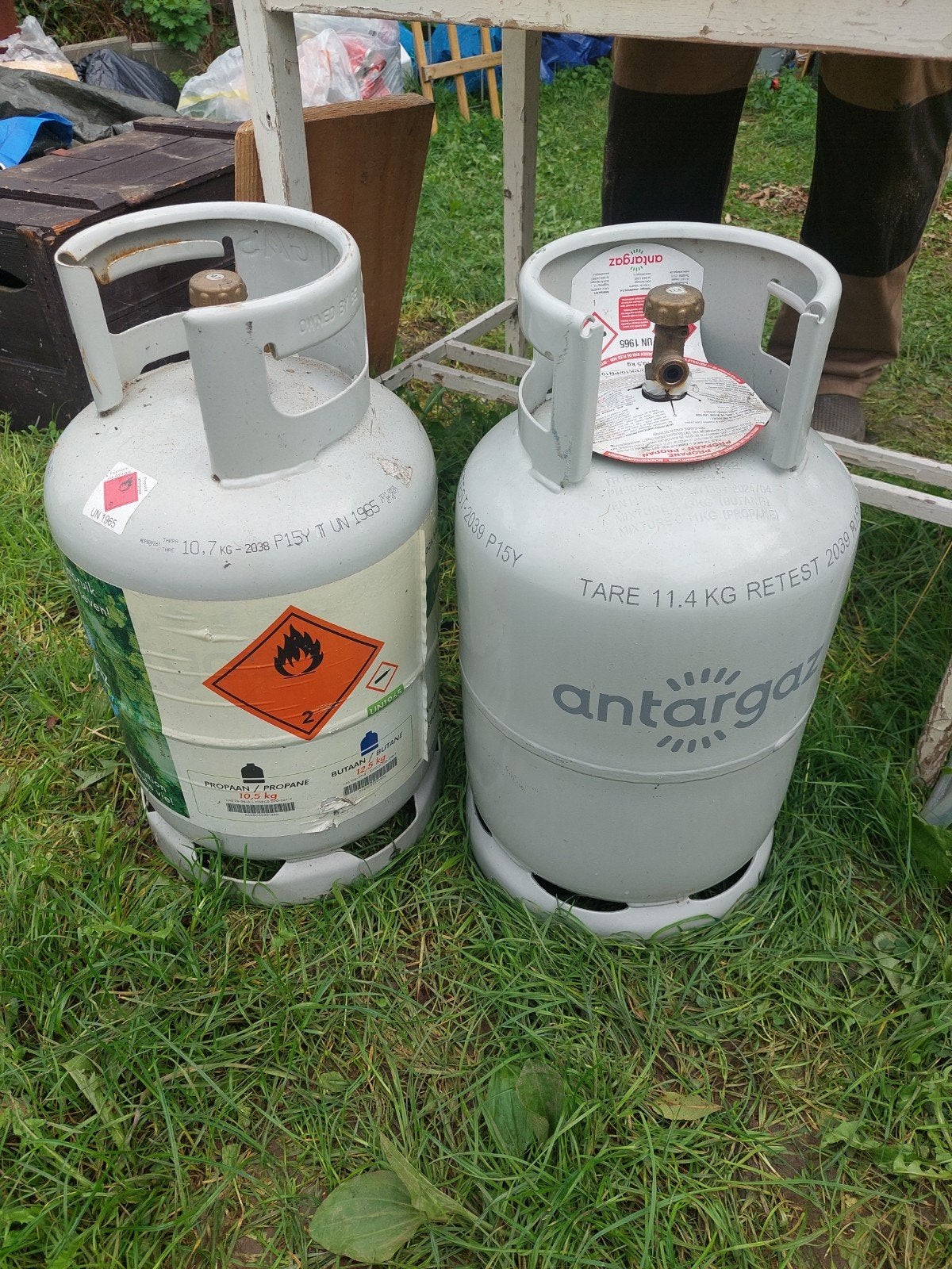 Antargaz gasfles 11,4 kg propaan, Ophalen, Gebruikt, Antargaz