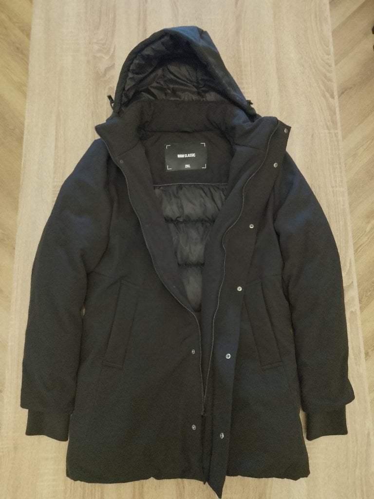 WAM Classic gewatteerde parka, zwart, maat 2XL, Ophalen, Zwart, Overige maten, Zo goed als nieuw