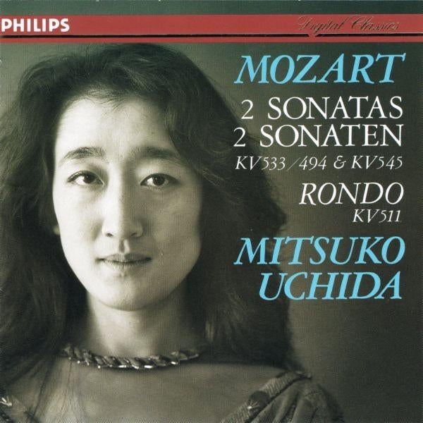 Mozart, Mitsuko Uchida- 2 Sonatas CD, Ophalen of Verzenden, Classicisme, Gebruikt, Overige typen