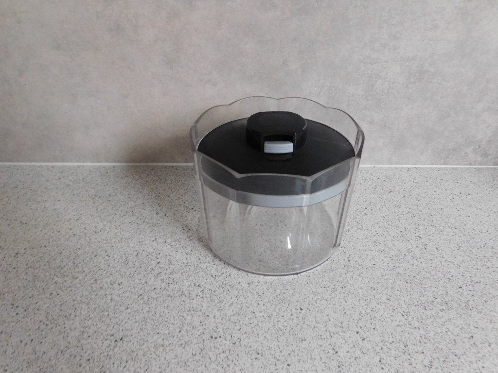 Tupperware Exclusieve Voorraadbus Zwart 0,5 Ltr., Overige kleuren, 500 ml, Ophalen of Verzenden, Zo goed als nieuw