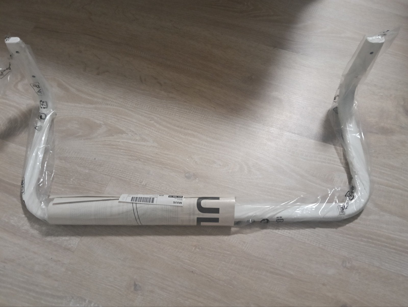 Uitschuifbare kledingroede 60-90 cm, wit, Ophalen of Verzenden, Nieuw, Metaal, Volwassenen
