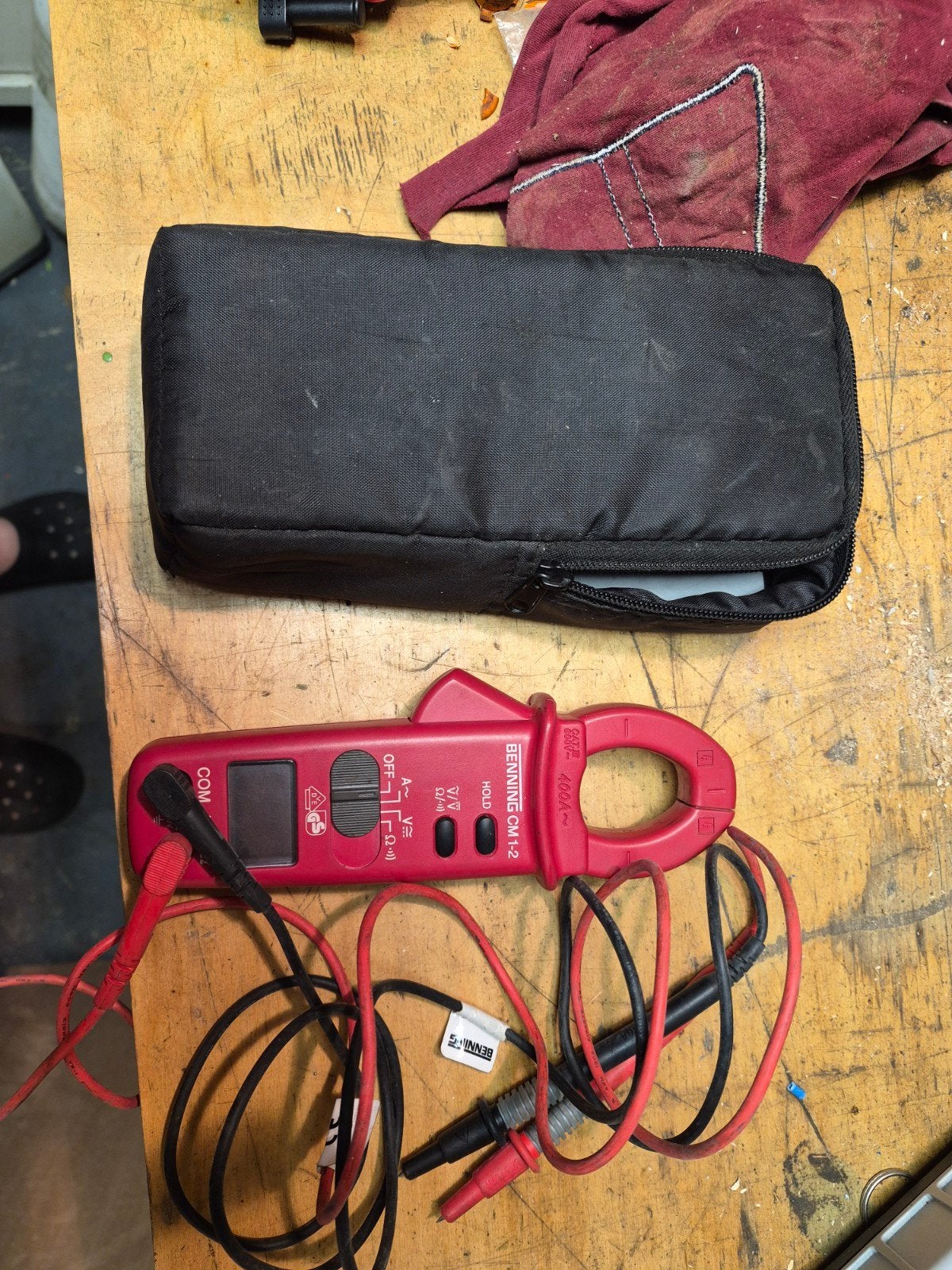 Benning DM-V2 Stroomtang Multimeter met Tas, Ophalen, Zo goed als nieuw, Multimeter