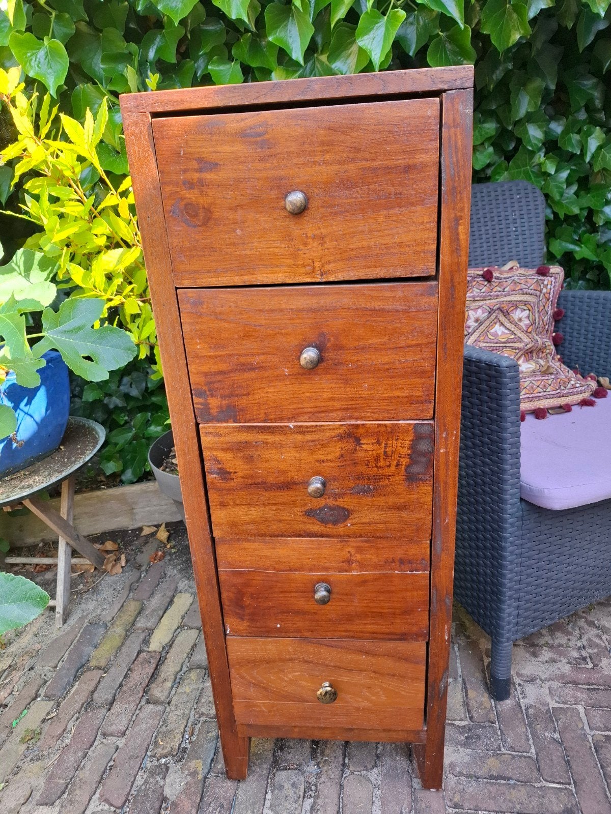Ladekast met 5 lades - 100x35x25 cm - Opknapper, Huis en Inrichting, Kasten | Ladekasten, Ophalen, Minder dan 50 cm, Gebruikt