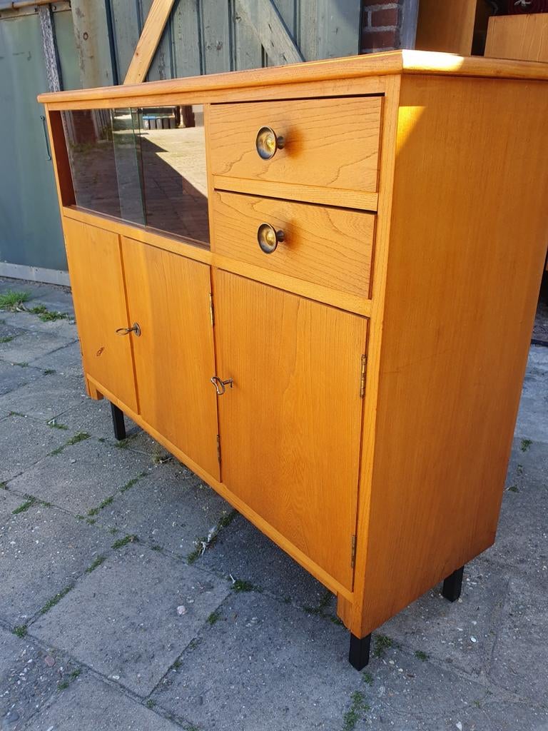 Vintage Side/Board 110x39x93 hoog, Ophalen, Gebruikt, 100 tot 150 cm, Sixties
