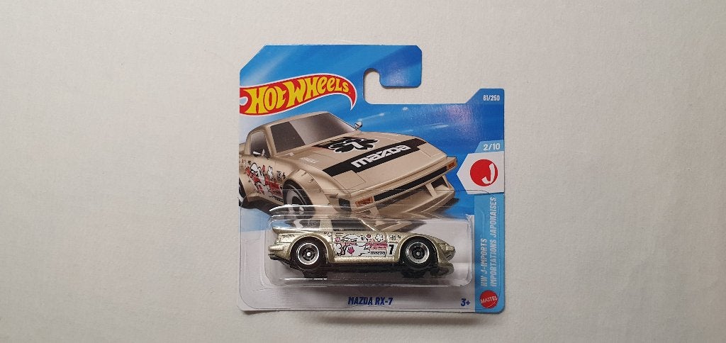 Hot Wheels Mazda RX-7 champagne, Ophalen of Verzenden, Nieuw, Auto