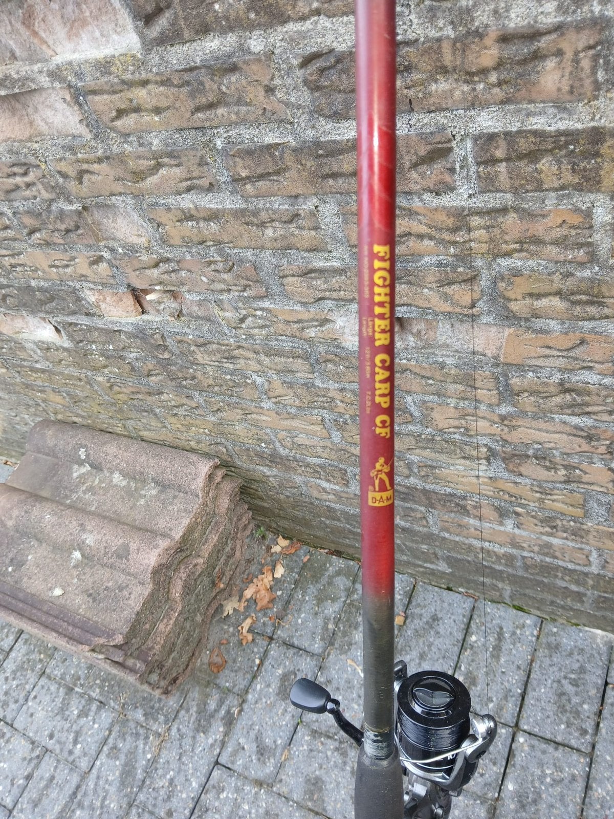 Dam fighter carp karperhengel met spro 4000 karpermolen, Ophalen, Gebruikt, Complete hengel