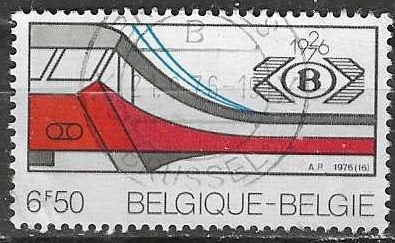 Belgie 1976 - Yvert 1819 /OBP 1825 - Spoorwegen (ST), Verzenden, Gestempeld, Treinen