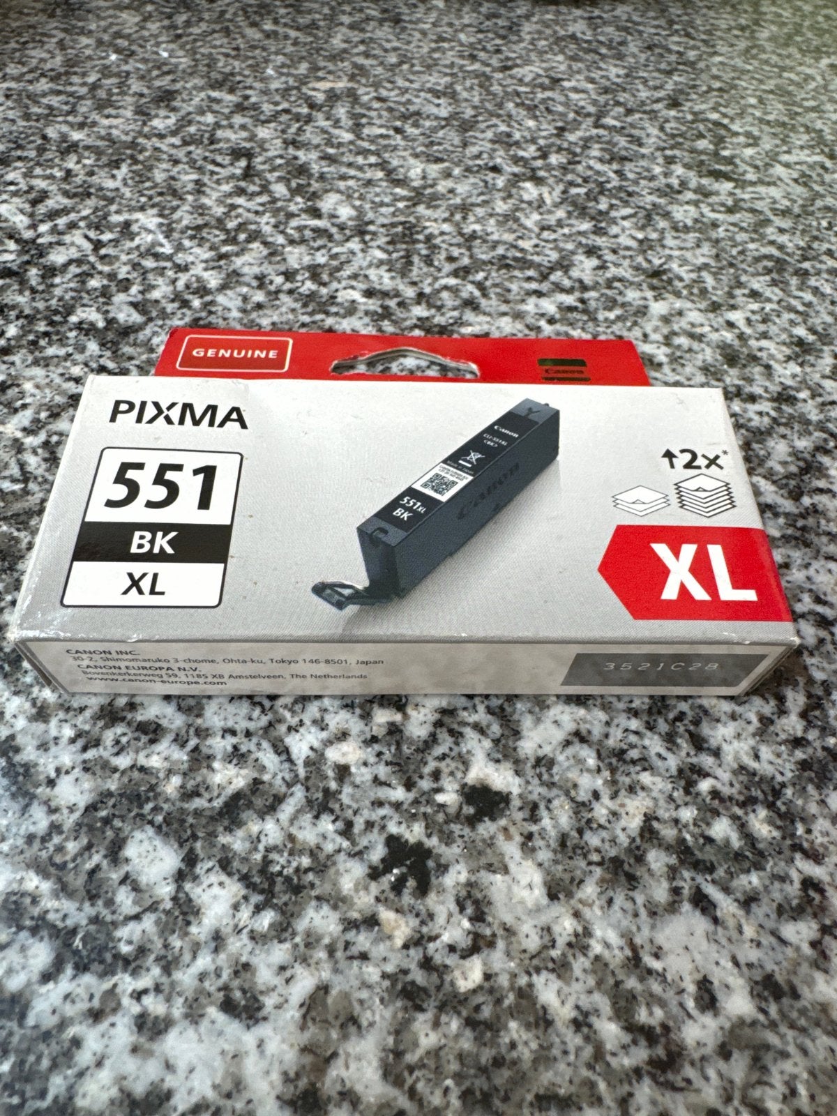Canon Pixma 551 BK XL Inktcartridge - Nieuw, Ophalen of Verzenden, Nieuw, Cartridge