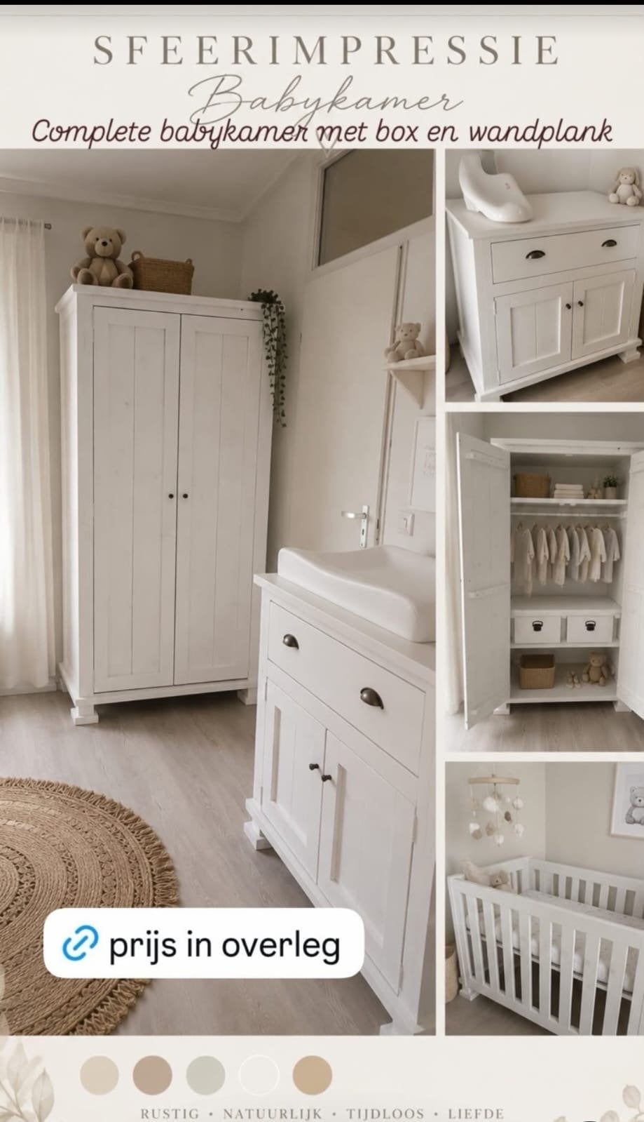 Complete babykamer met box en wandplank, Ophalen, Zo goed als nieuw, Jongetje of Meisje
