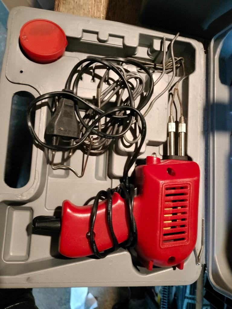 Soldeer revolver 100w, Verzenden, Gebruikt