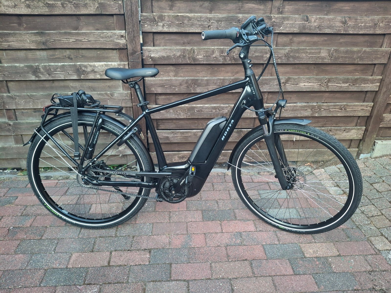 Norta E-bike met Gates riemaandrijving maat M, Versnellingen, Zo goed als nieuw, Schijfrem, 53 tot 57 cm