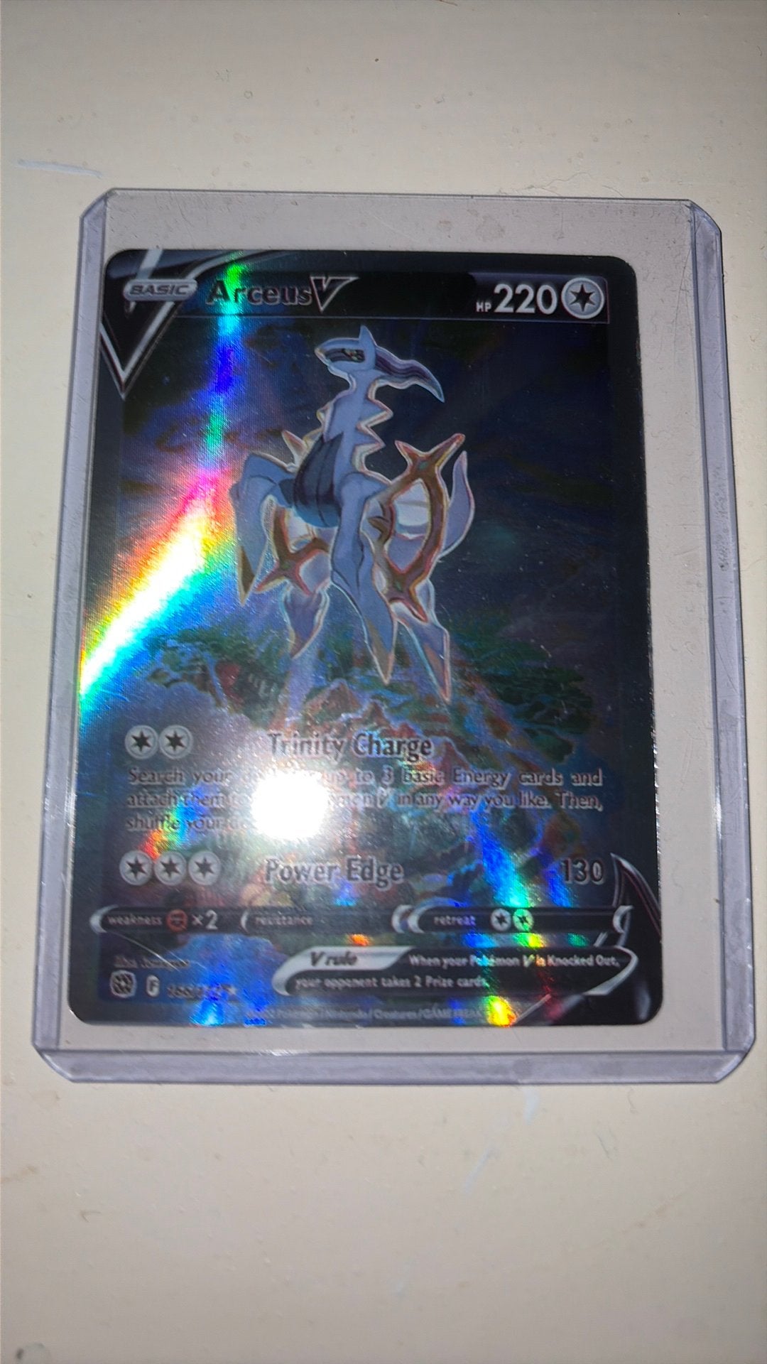 Pokémon kaart arceus, Ophalen of Verzenden, Zo goed als nieuw