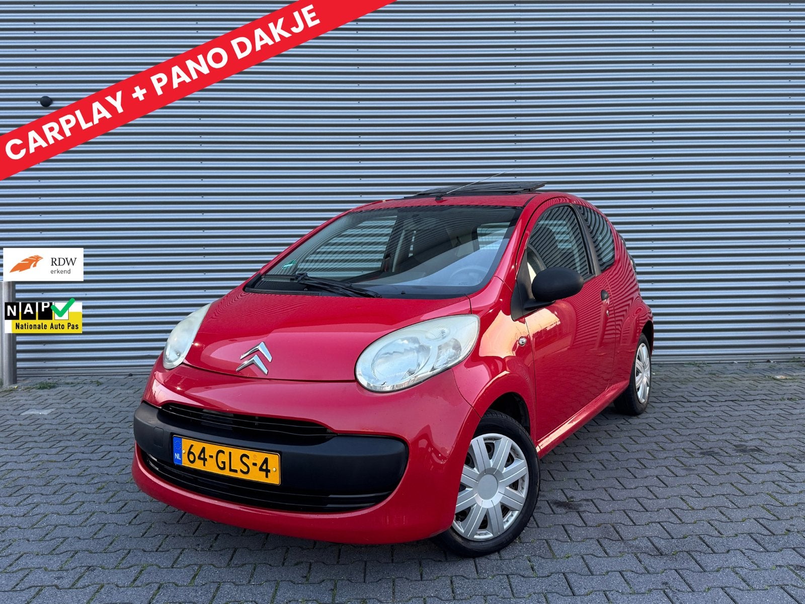 Citroën C1 NAP | PANO | APK | CARPLAY | NETTE STAAT, Auto's, Voorwielaandrijving, 4 stoelen, C1, 68 pk