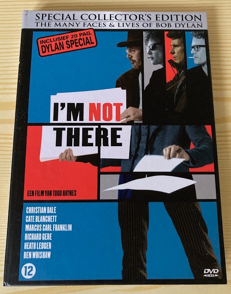 dvd I'm Not There (Bob Dylan) met Heath Ledger, Cd's en Dvd's, Dvd's | Muziek en Concerten, Zo goed als nieuw, Documentaire, Vanaf 12 jaar
