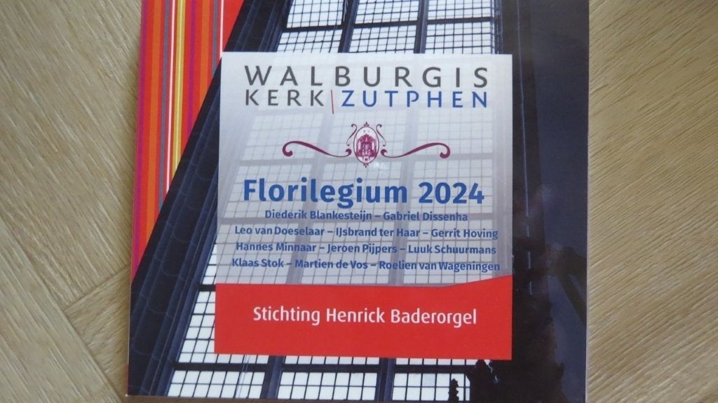 Cd orgel Walburgiskerk Zutphen: Florilegium 2024, Klaas Stok, Ophalen of Verzenden, Classicisme, Zo goed als nieuw, Kamermuziek