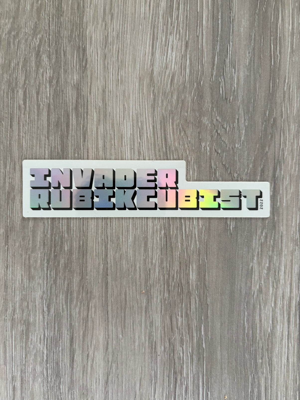 Invader 2022 Rubikcubist sticker, Ophalen of Verzenden, Nieuw, Overige typen