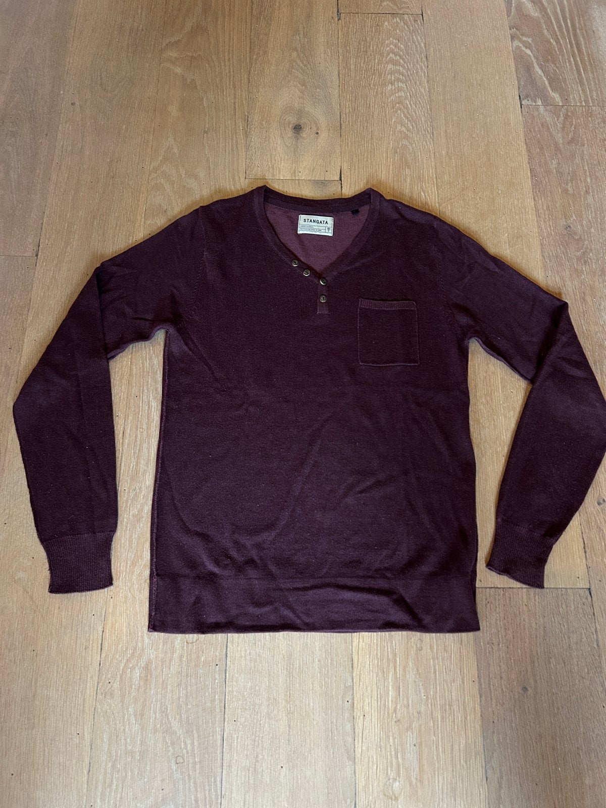 Stangata heren trui, maat S Bordeauxrood, Ophalen of Verzenden, Zo goed als nieuw, Maat 46 (S) of kleiner, Rood