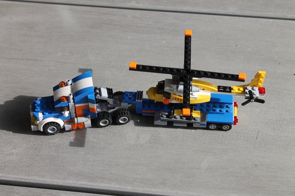 lego creator helicoptervervoer 5765 3 sets in 1, Lego, Inclusief instructies, Ophalen of Verzenden, Zo goed als nieuw