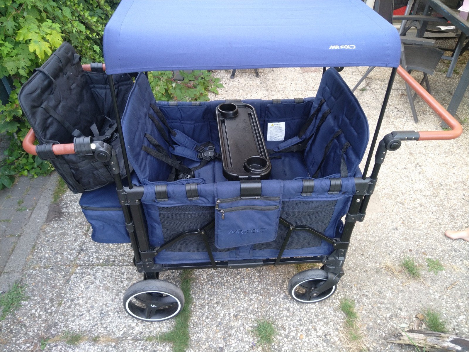 Mr. Fold bolderkar/kinderwagen 4-6 zitplaatsen, z.g.a.n., Caravans en Kamperen, Bolderkarren, Ophalen, Opvouwbaar, Zo goed als nieuw