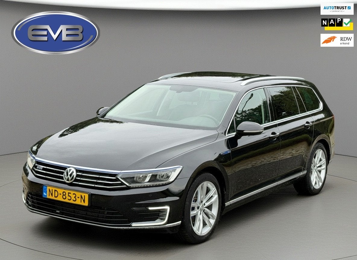 Volkswagen Passat Variant 1.4 TSI GTE Connected Series Plus,, Auto's, Dealer onderhouden, Gebruikt, Zwart, Hybride Elektrisch/Benzine