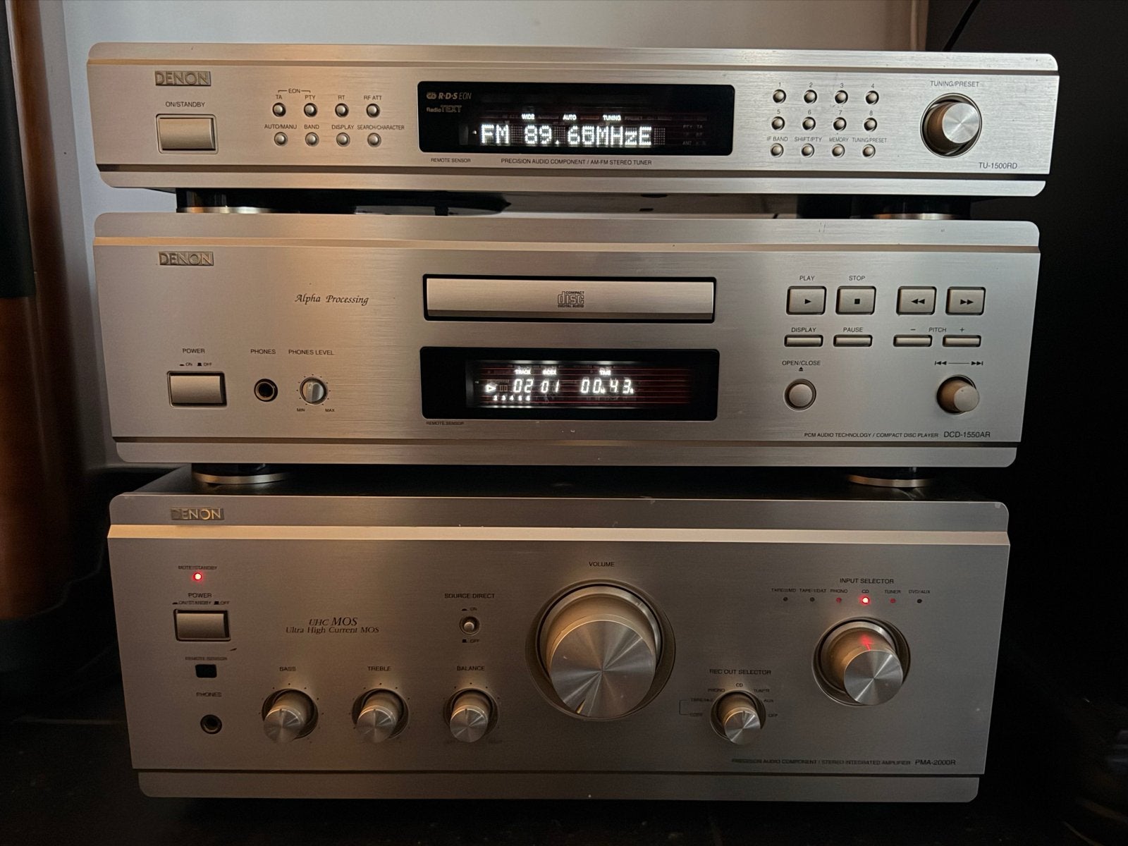 Denon high end versterker: PMA-2000R incl CD speler en tuner, Audio, Tv en Foto, Ophalen, Gebruikt, Denon, 120 watt of meer