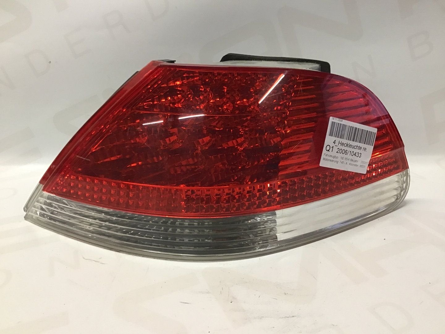 Achterlicht rechts BMW E65 632169142869, Gebruikt, -, -, Ophalen of Verzenden