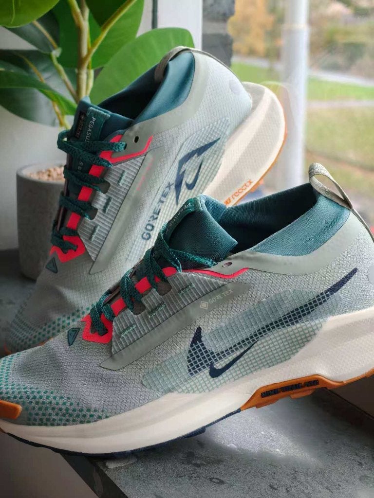 Nike Pegasus Trail 5 GTX Gore-Tex Jade, Ophalen of Verzenden, Zo goed als nieuw, Nike, Wandelschoenen of Bergschoenen