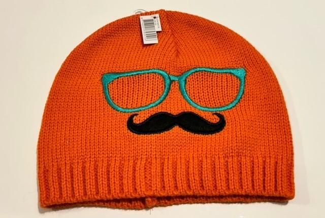 Oranje muts met bril en snor, Ophalen of Verzenden, Nieuw, Muts