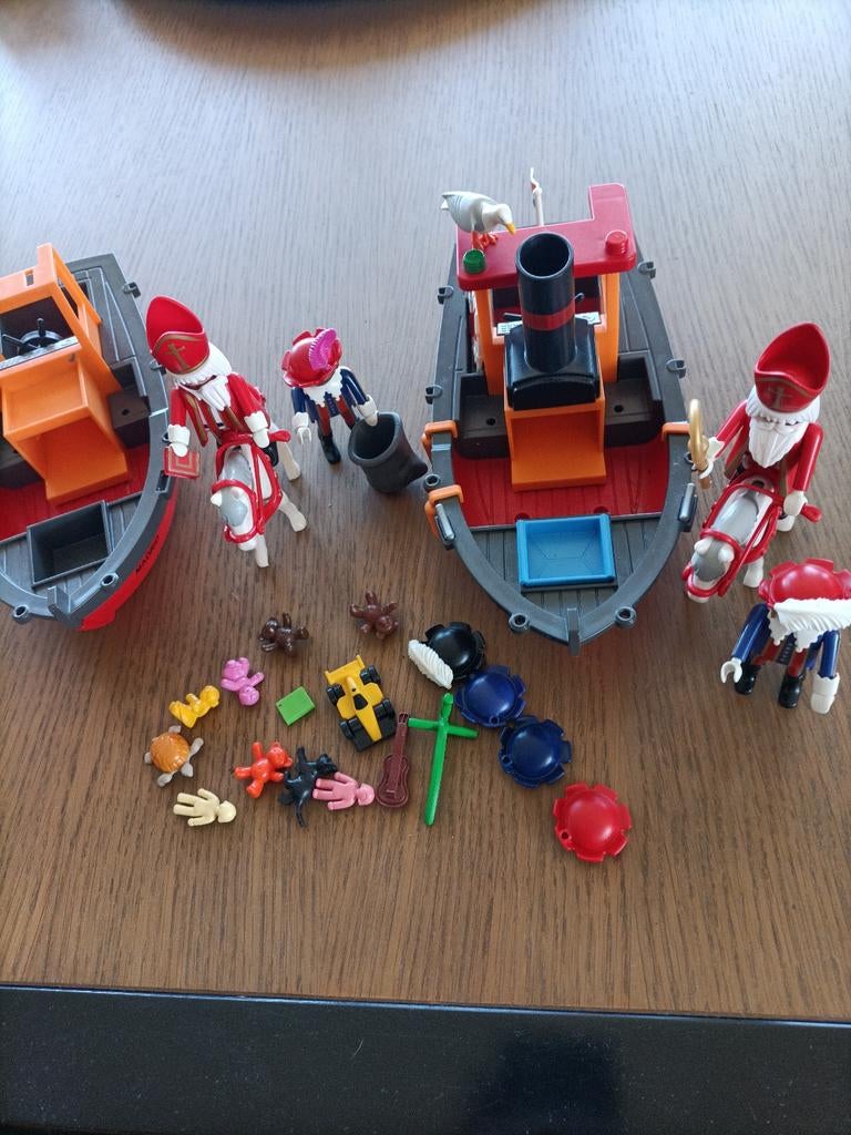 Playmobil Sinterklaas set met stoomboot ect., Ophalen of Verzenden