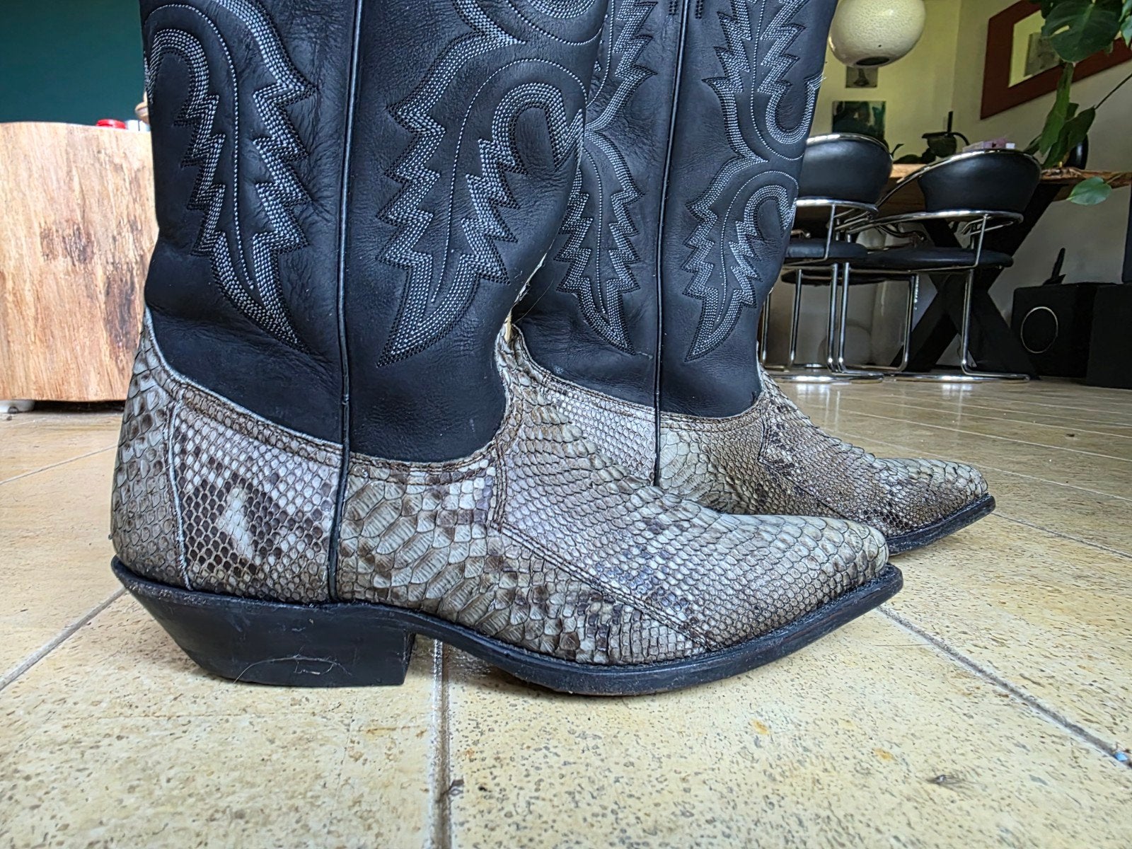 Sancho python boots mt 43 Groen. Cowboy western laarzen, Ophalen of Verzenden, Overige kleuren, Boots