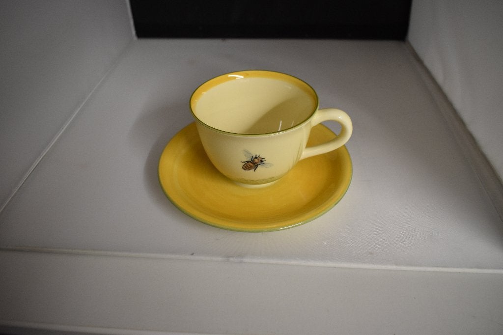 Cappuccino Kop en schotels Bijenland servies, Info@detagrijn.com, Overige merken, Nieuw, Ophalen of Verzenden