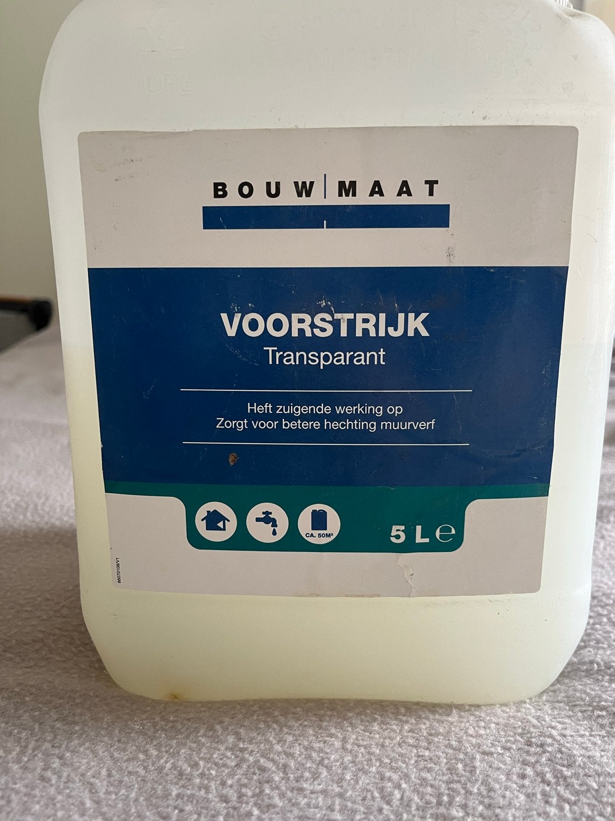 Bouwmaat Voorstrijk Transparant 3 liter, Doe-het-zelf en Verbouw, Verf, Beits en Lak, Ophalen, Overige kleuren, Minder dan 5 liter