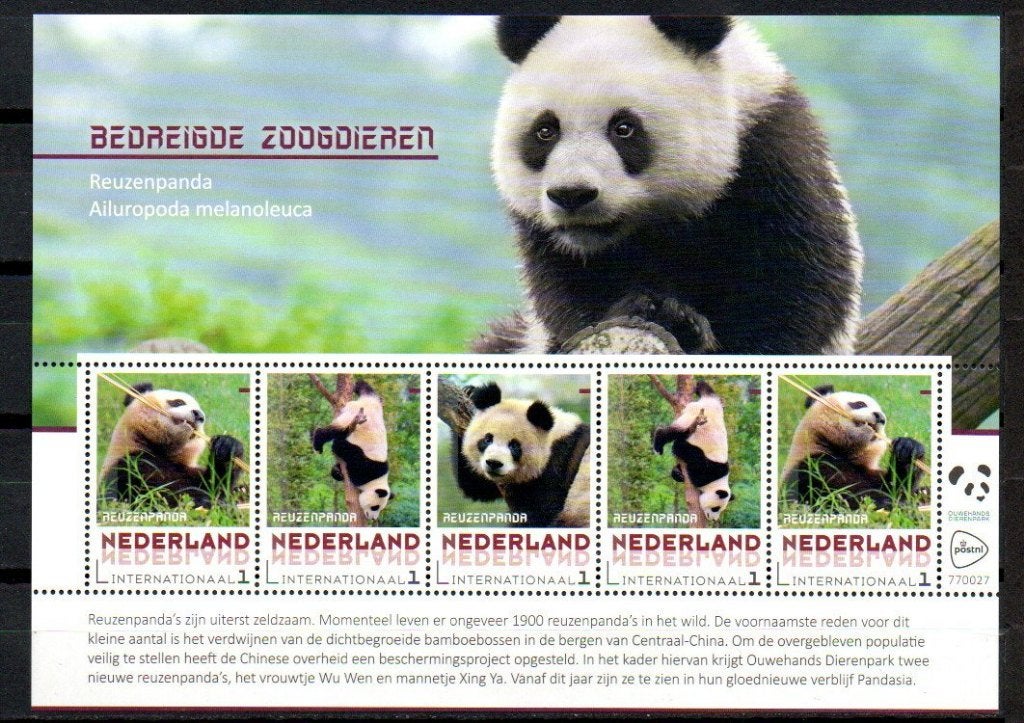 vel persoonlijke internationale zegels postfris reuzenpanda, Postzegels en Munten, Postzegels | Nederland, Ophalen of Verzenden