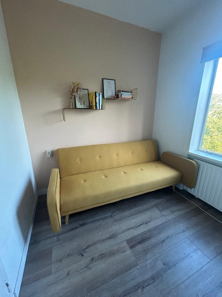 3-zits slaapbank / sofa bed, Gebruikt, 100 tot 125 cm, Scandinavian retro, Driepersoons