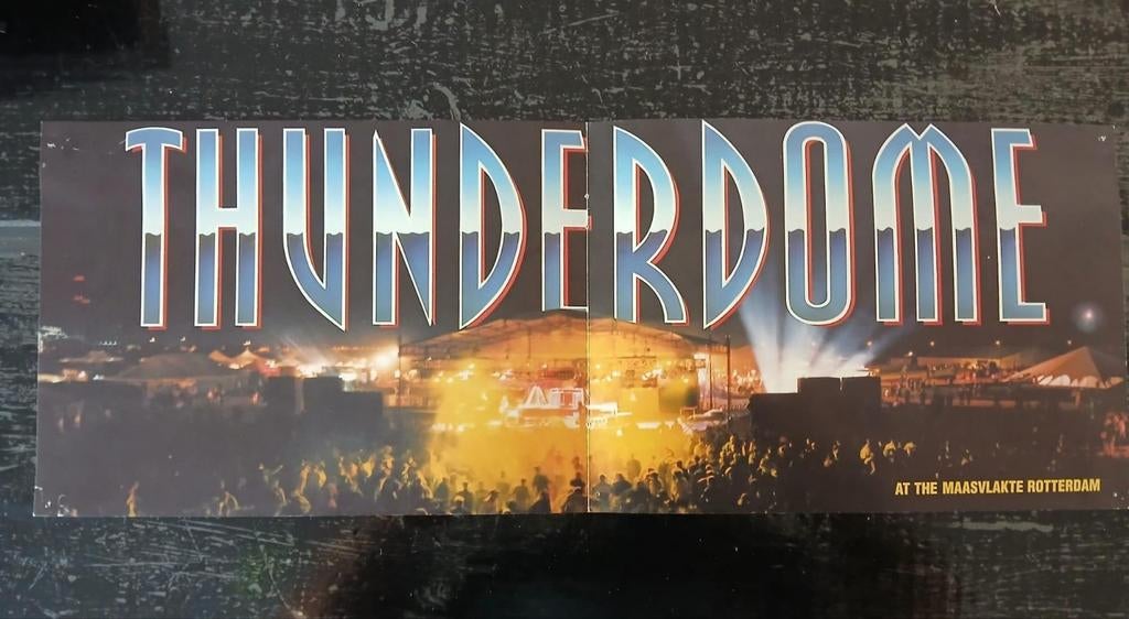 Flyer thunderdome on tour 1997, Gebruikt, A4 of kleiner, Rechthoekig Liggend, Ophalen of Verzenden
