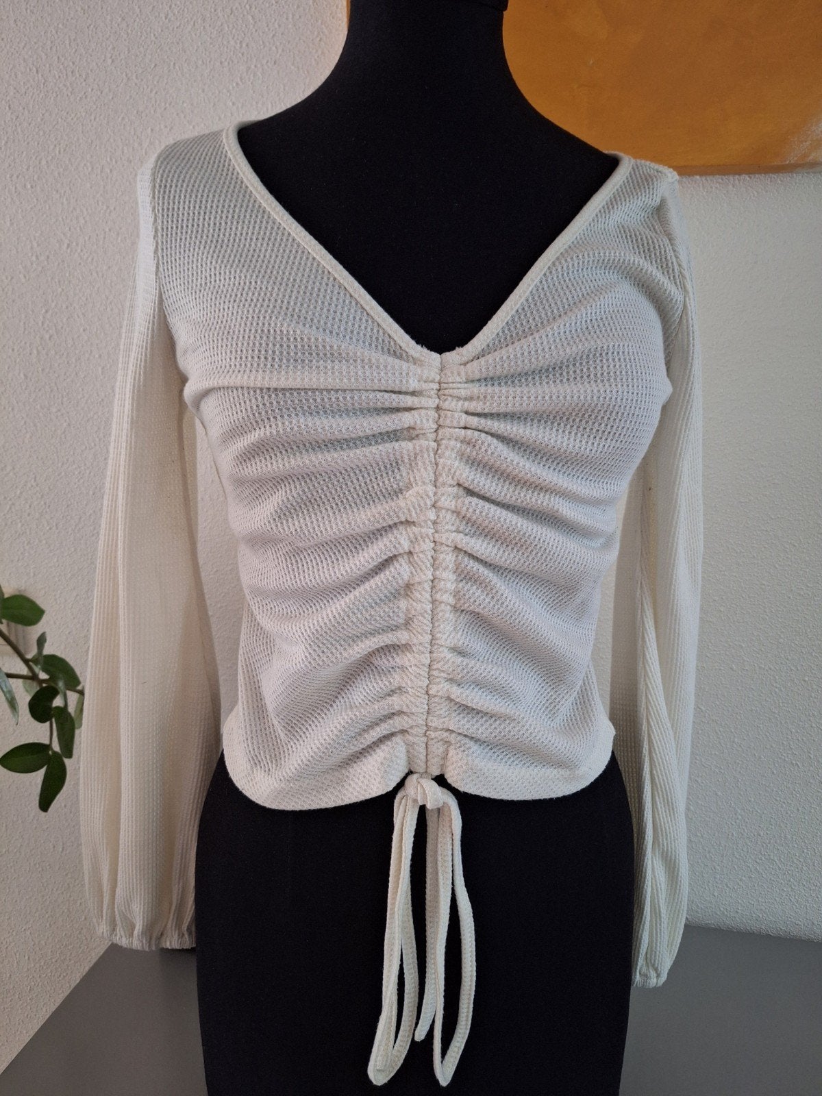 Witte blouse maat S, Maat 38/40 (M), Wit, Ophalen of Verzenden, Zo goed als nieuw