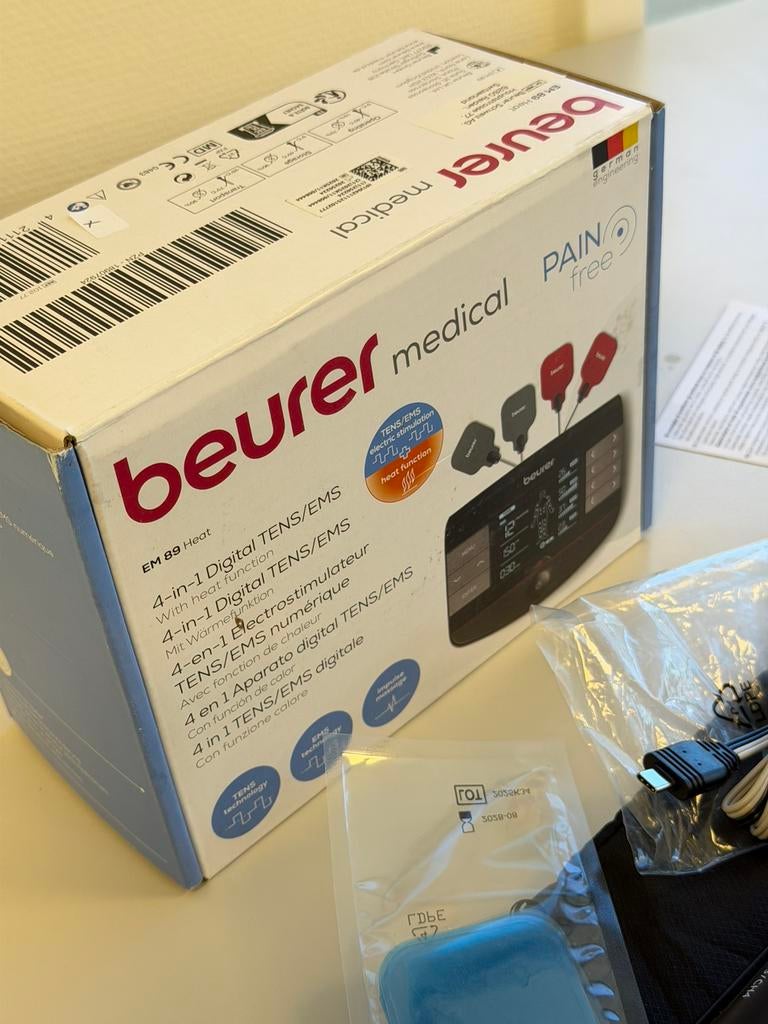Beurer EM 89 Heat TENS EMS trainer 4-in-1 digitaal Als nieuw, Ophalen of Verzenden, Zo goed als nieuw, H, H