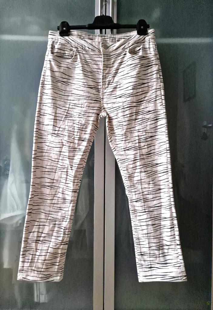 Costes broek met zebraprint W31 L30, Verzenden, Wit, Zo goed als nieuw, Costes
