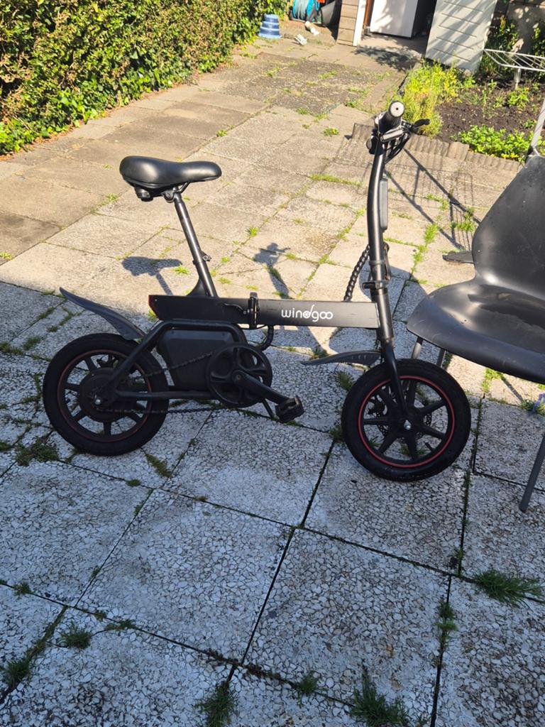 Windgoo opvouwbare elektrische fiets, 20 inch of meer, Gebruikt, Ophalen of Verzenden, Totaal opvouwbaar