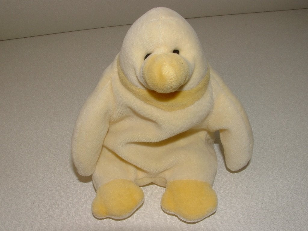 HAPPY HORSE PINGUIN VELOURS LICHTGEEL MET GELE VELOURS KRAAG, Kinderen en Baby's, Speelgoed | Knuffels en Pluche, Met licht, Pinguïn