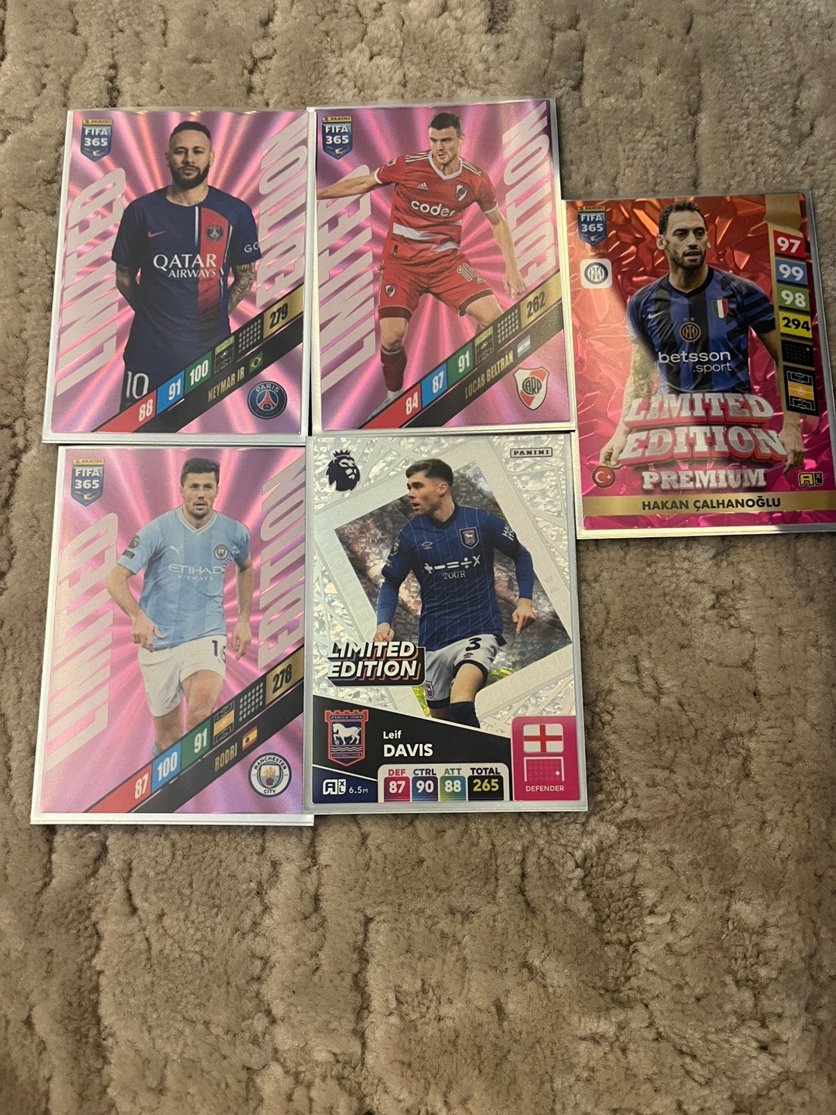 Limited Edition panini kaarten, Ophalen, Zo goed als nieuw, Meerdere kaarten