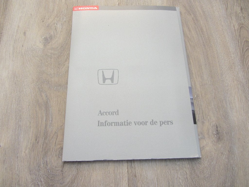 Honda Accord Persmap 1990, Honda, Ophalen of Verzenden, Zo goed als nieuw, Honda