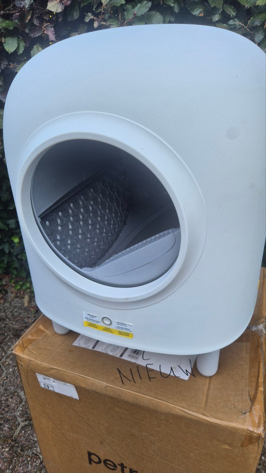 Kattenbak elektrisch Petree, Dieren en Toebehoren, Kattenbakken, Zo goed als nieuw, Open, Zelfreinigend, Ophalen