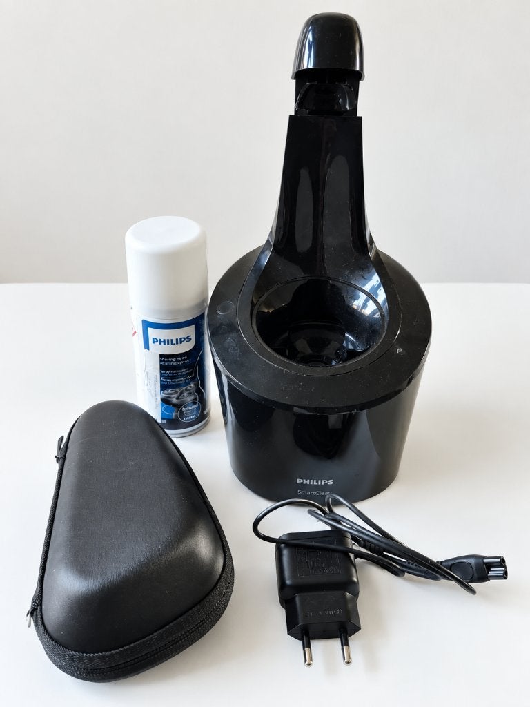 Philips S9711 Series 9000 + SmartClean – compleet, Ophalen of Verzenden, Gebruikt, Scheren en Epileren