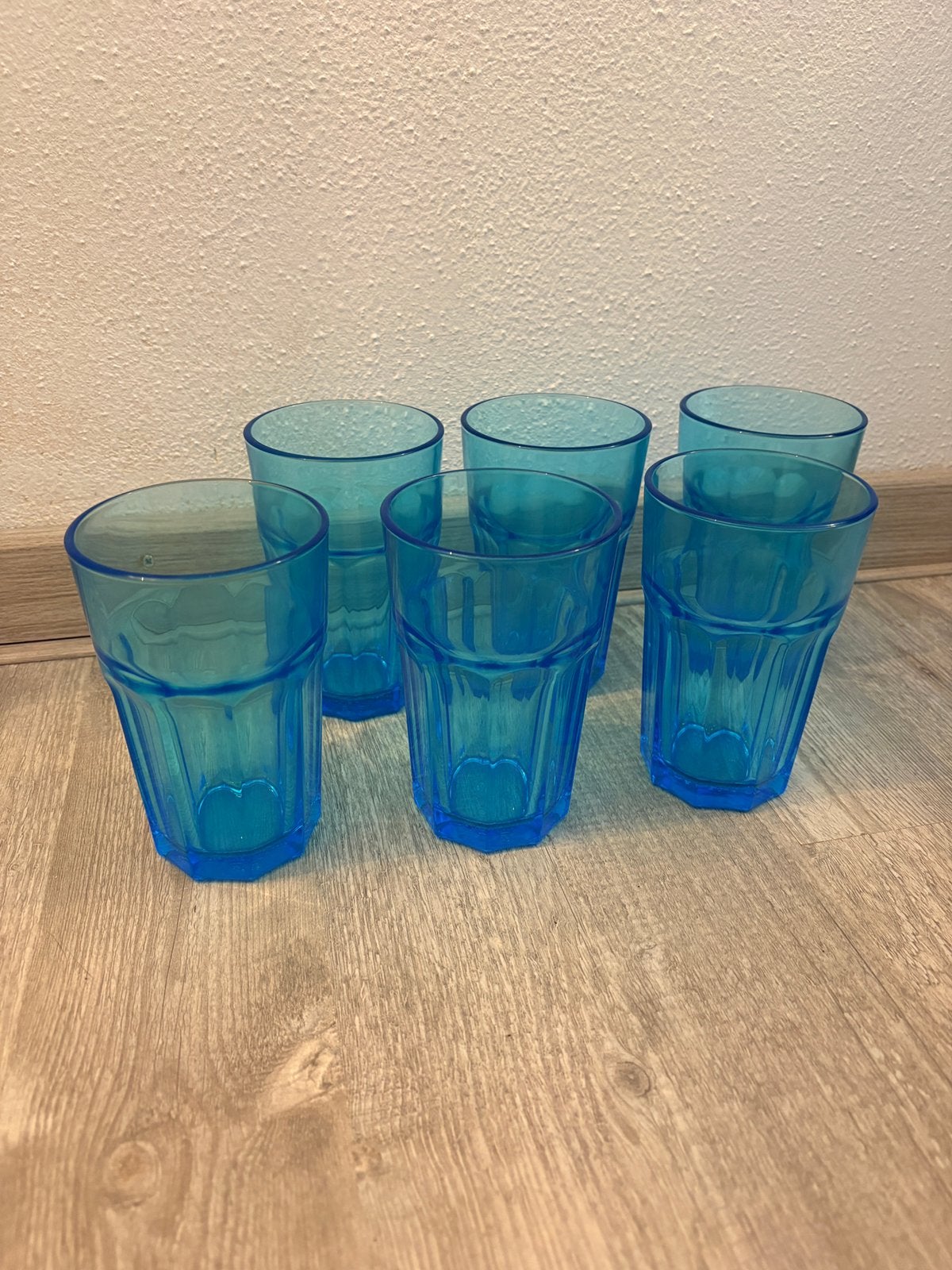 Blauwe Ikea Glazen, Ophalen of Verzenden, Zo goed als nieuw, Frisdrankglas