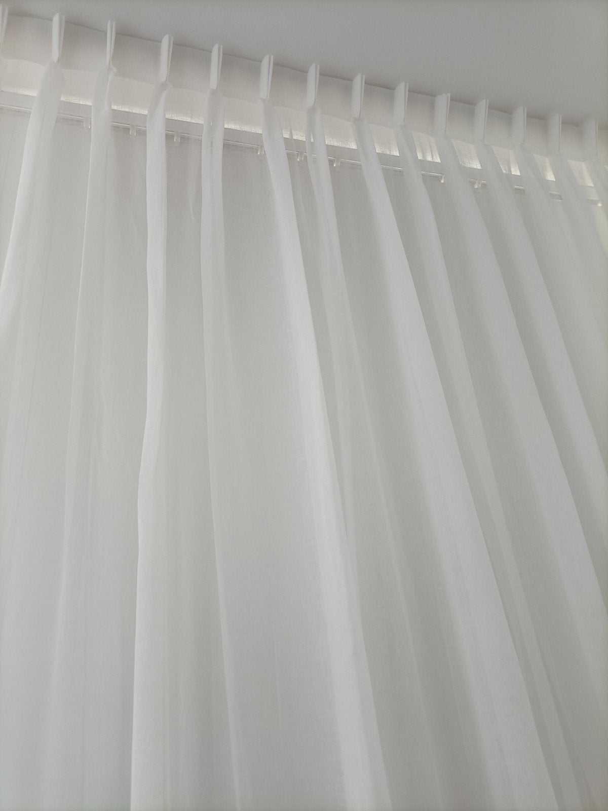 Glasgordijn  1 st, Overige materialen, Overige merken, Wit, In te korten