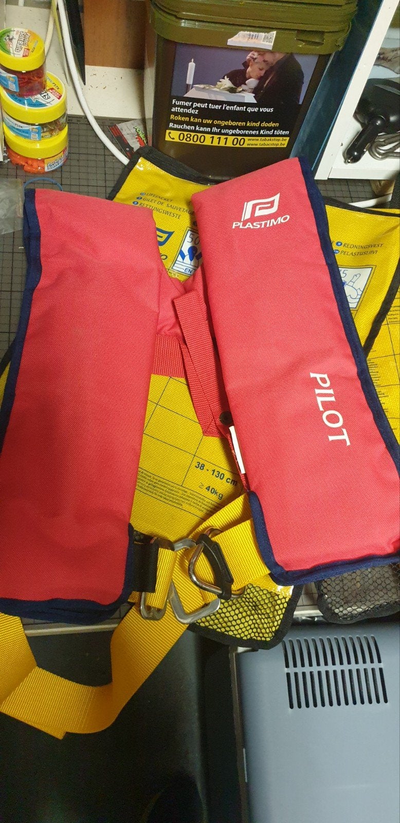 1 stuk Plastimo Pilot 275N reddingsvest met harnas, Watersport en Boten, Ophalen of Verzenden, Zo goed als nieuw, Dame of Heer