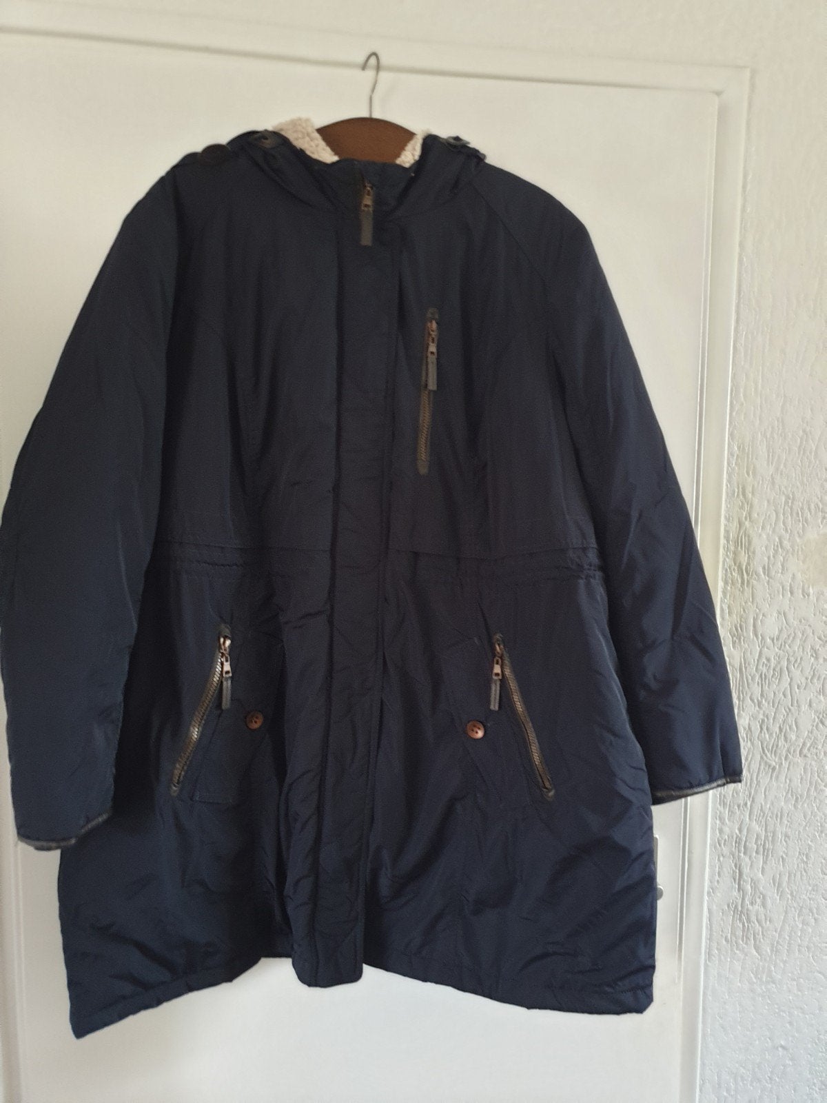 miss etam winterjas maat 54-56, Kleding | Dames, Ophalen, Blauw, Miss Etam, Jas of Mantel