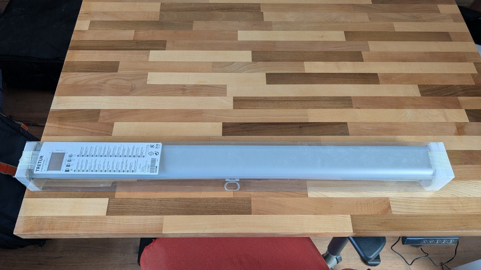 IKEA TRETUR Rolgordijn - 80x195 cm, Grijs, Verduisterend, Ophalen of Verzenden, Zo goed als nieuw, Rolgordijn